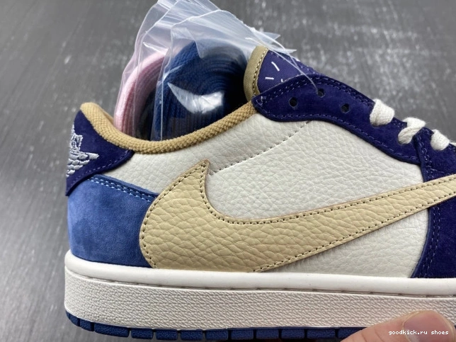 Cheap X SCOTT DM7866-808 TRAVIS JORDAN AIR 1 CUSTOM 0704